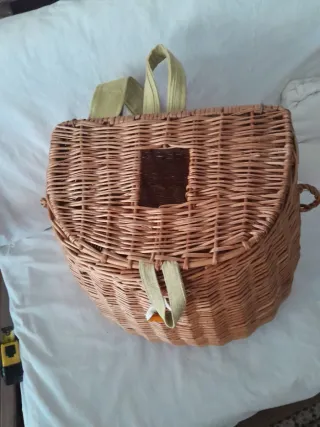 Zaino Cesta Vintage Pesca 34x34 cm