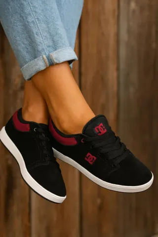 Zapatillas DC Mujer Talla 37 Negras y Rojas