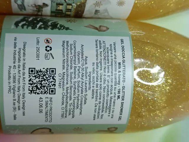 2 Gel Doccia Glitterato - Idea Regalo Natale