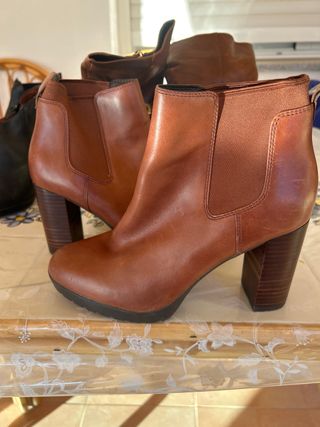 5 pares botines señora