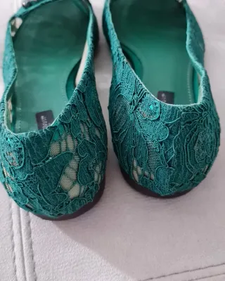 Ballerine Pizzo Verde Dolce & Gabbana