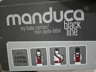 Mochila Portabebés Manduca Negra