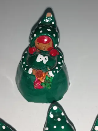 4 Figuras Duendes Gnomos Antiguos