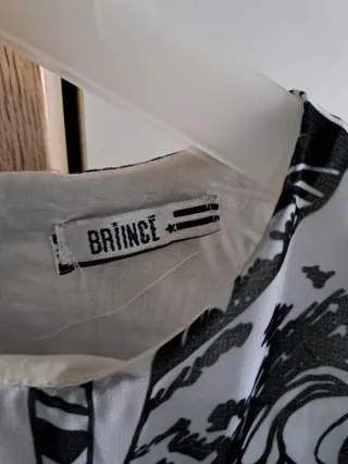 Vestito bambina fantasia bianco/nero 8 anni