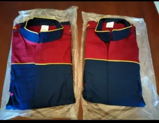 Due Tute da Lavoro uomo Blu/bordeaux .Taglia XL