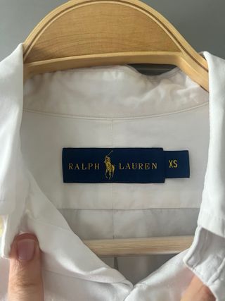 Camisa Polo Ralph Lauren Blanca Talla XS