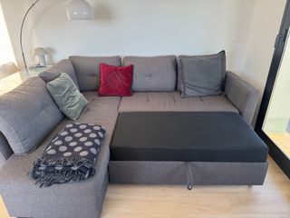 Sofá Cama Chaise Long Gris Extensible