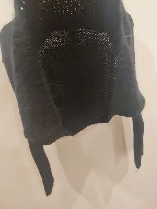 Jersey Negro Corto Ancho Talla M