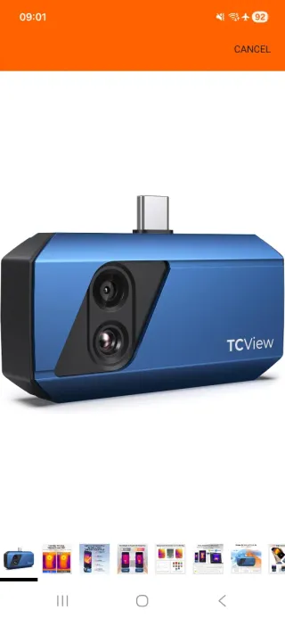Cámara Térmica TCView para Android