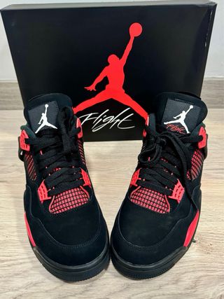 Nike Jordan 4 Retro Red Thunder Talla 44