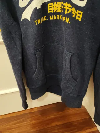 Sudadera Superdry Azul con Capucha