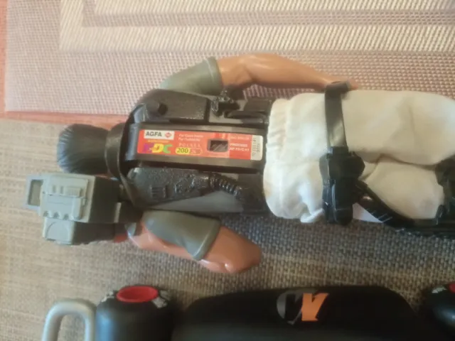 Action Man in Kart Car e conducente con fotocamera