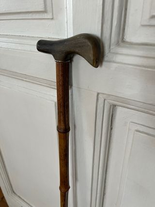 Bastón clásico cacha madera bambú