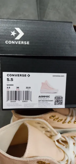 Converse Melocotón Talla 36 Nuevas