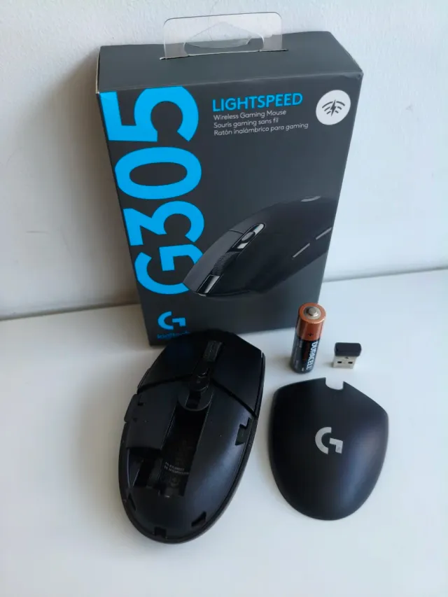 Ratón Gaming Logitech G305 Negro con batería
