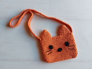 Bolso crochet infantil gato nuevo