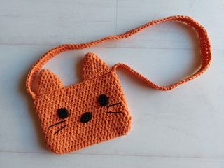 Bolso crochet infantil gato nuevo