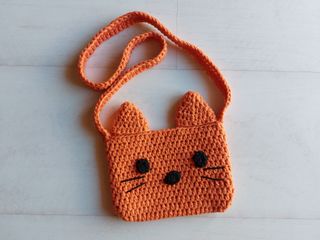 Bolso crochet infantil gato nuevo