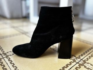 Botines Zara Tacón Suede Talla 36