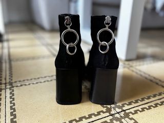 Botines Zara Tacón Suede Talla 36