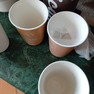 Set 4 Tazze Caffè con Frasi