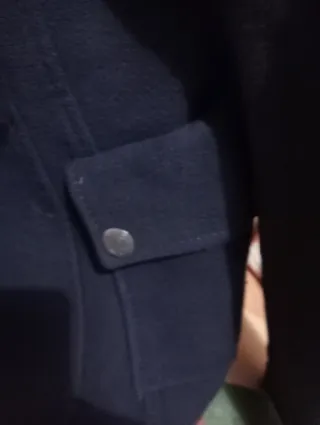 Cappotto corto nero doppiopetto