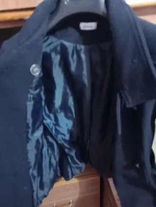 Cappotto corto nero doppiopetto