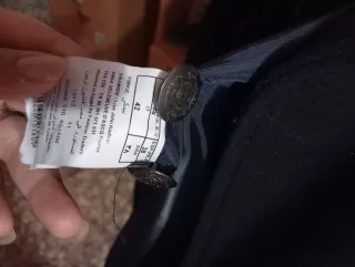 Cappotto corto nero doppiopetto