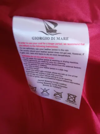 Chaqueta Piel Giorgio di Mare granate