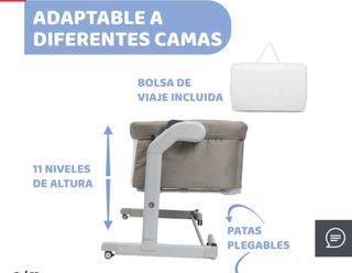 Minicuna Chicco Next2Me Magic Gris