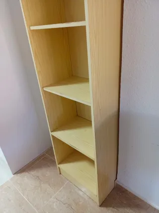 Estantería madera 4 baldas clara