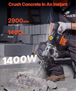 Martillo Demolición 1400W 19J 2900BPM