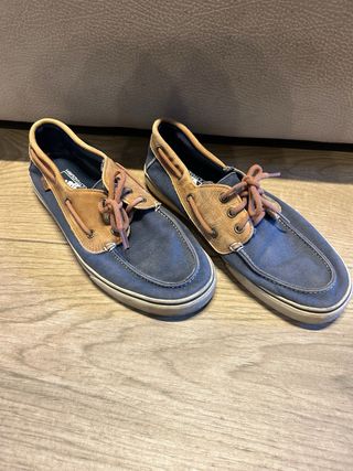 Náuticos Vans Azul y Marrón