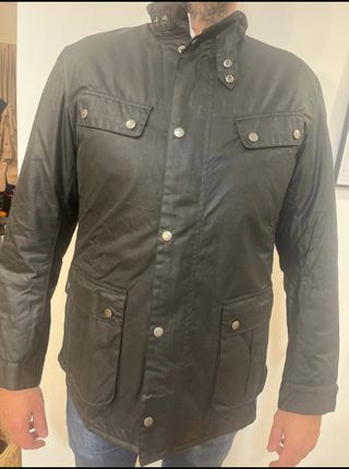 Barbour International Hombre Negra Gris