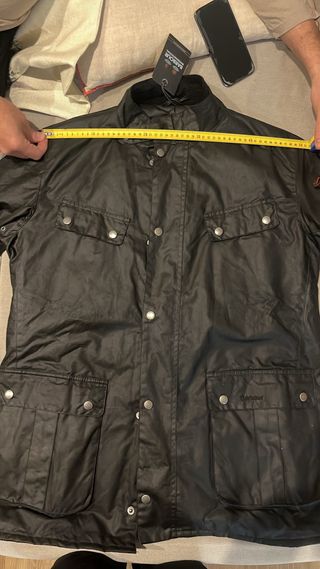 Barbour International Hombre Negra Gris