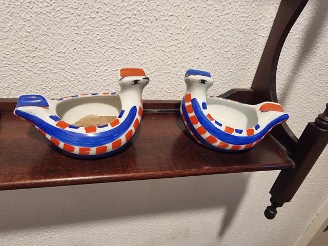 Set 3 Ceniceros Cerámica Ave Sargadelos