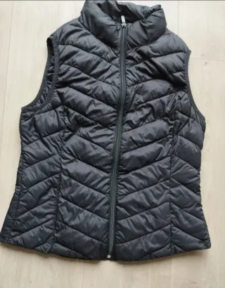 Chaleco acolchado mujer negro