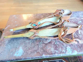 Patines de hielo escandinavos madera