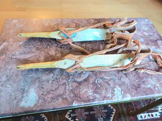 Patines de hielo escandinavos madera