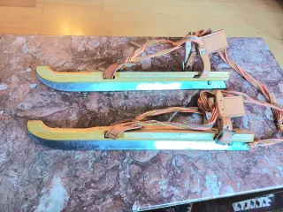 Patines de hielo escandinavos madera