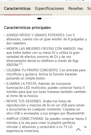 Altavoz LG XBOOM La Bestia RNC7