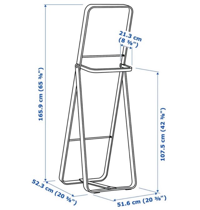 Espejo de pie Ikea madera