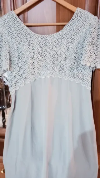 Vestido de fiesta azul pálido