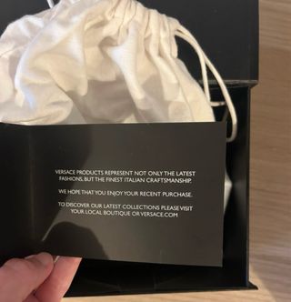 Cinturón Versace Cuero Negro