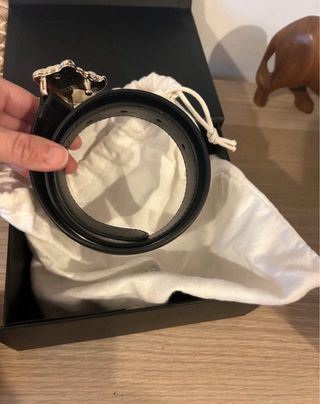 Cinturón Versace Cuero Negro