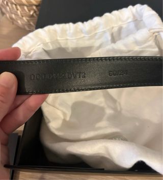 Cinturón Versace Cuero Negro