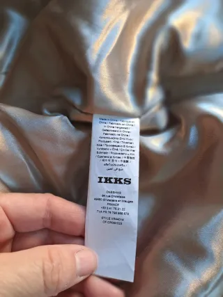 Cazadora beige IKKS con capucha y pelo