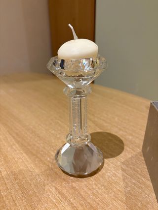 Portacandele in vetro bomboniera