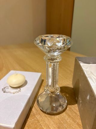 Portacandele in vetro bomboniera