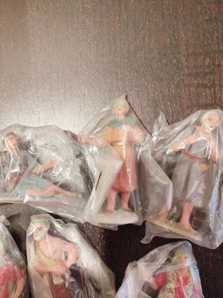 Lote 7 figuras Belén años 70